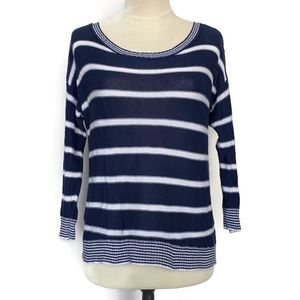 ☘️5 for $25☘️ American Eagle Striped Crop Sweater Blue White XSmall